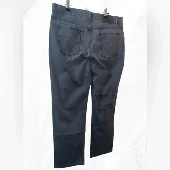 Brax “cooper fancy”  casual chino stylish charcoal grey regular fit pants 35 - Picture 3 of 4